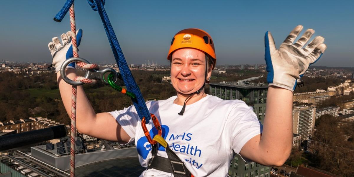 Martha Cnwl Charity Abseil