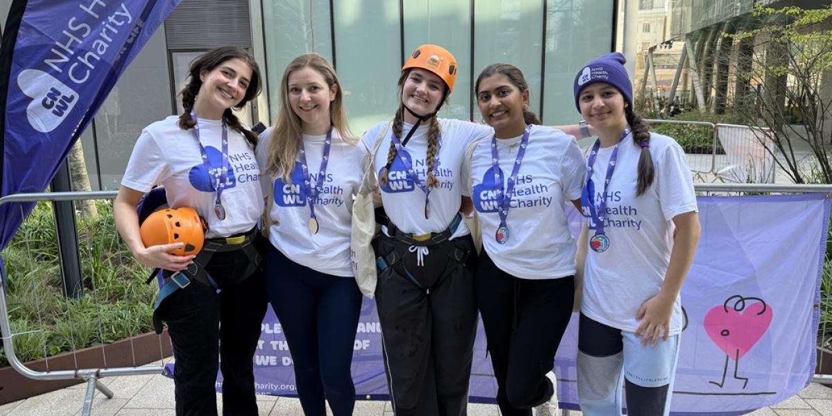 Niki Kate Calista Chandni And Laila Cnwl Charity Abseil