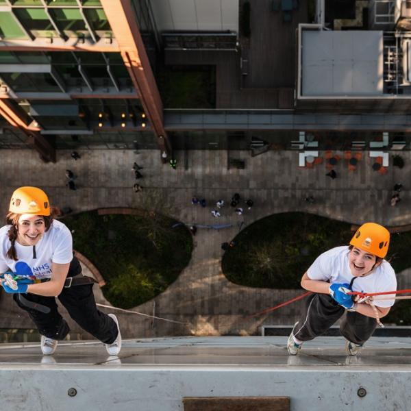Nikki And Calista Cnwl Abseil