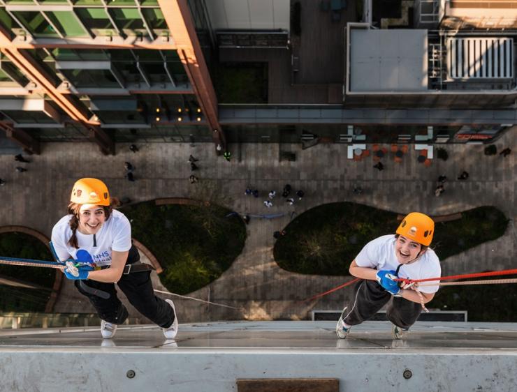 Nikki And Calista Cnwl Abseil