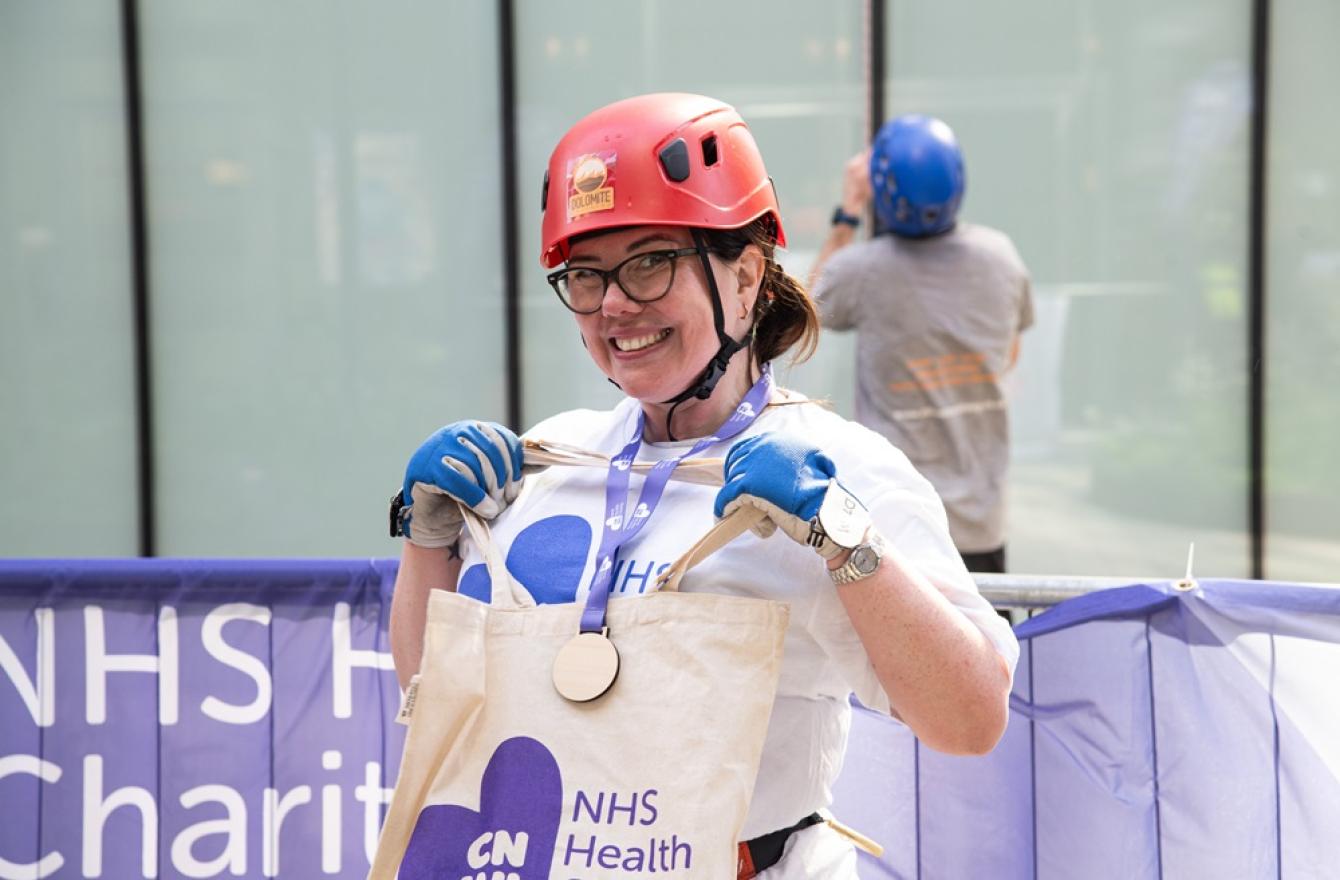 Paula Cnwl Charity Abseil