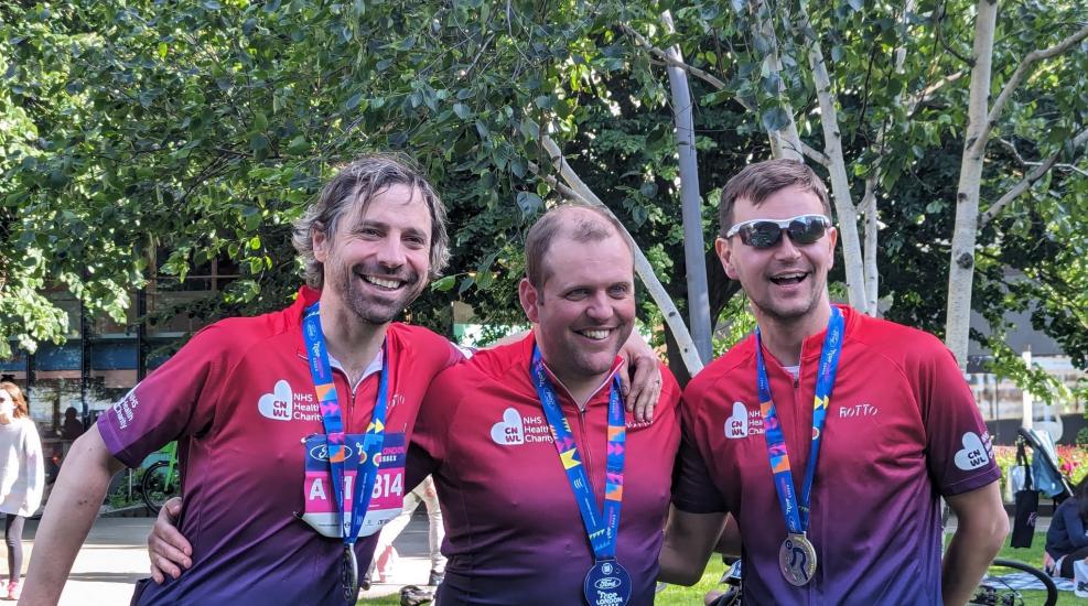 Cnwl Finance Team After Cycling Challenge