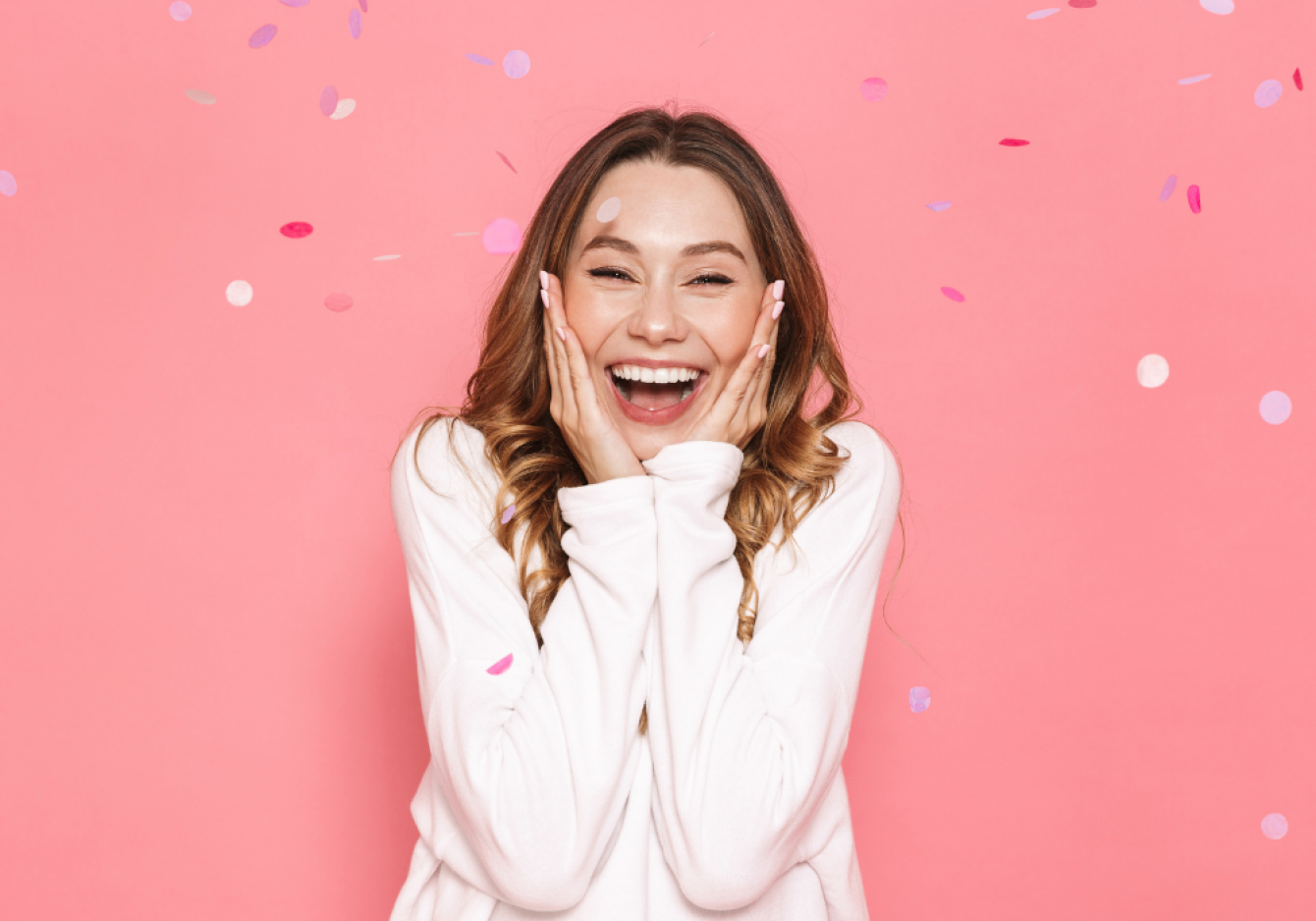 A happy woman