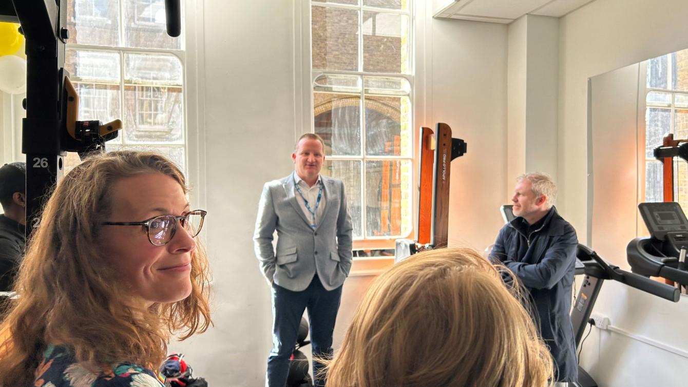 Neil Speaking at Talking Therapies Gym Opening