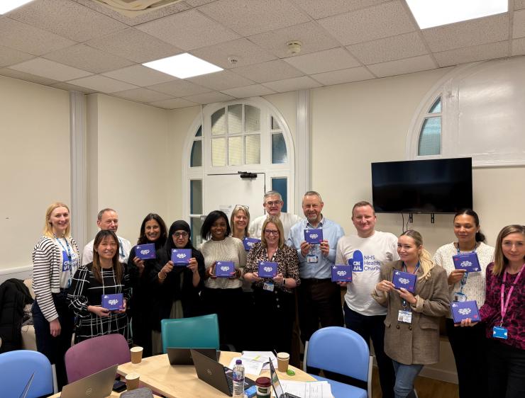 The Charity Team with Staff from Camden Integrated Community Healthcare Team