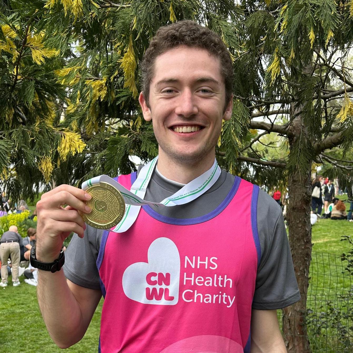 Oli Holding His Medal Resized