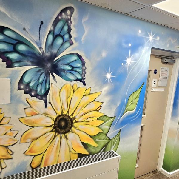 Ash Tree Clinic Mural Whole Corridor