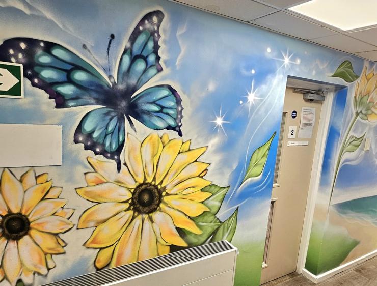 Ash Tree Clinic Mural Whole Corridor
