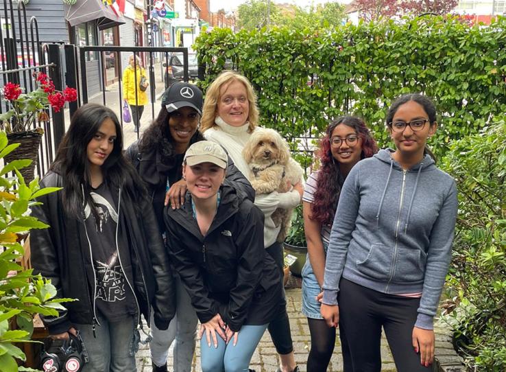 Harrow Camhs Team Outside In Garden Space