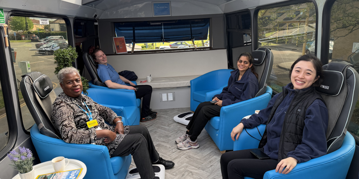 Riverside Wow Bus Staff On Top Deck