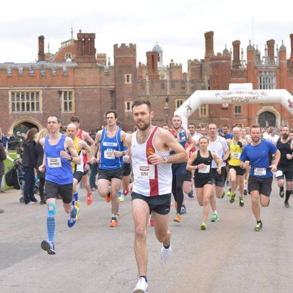 Runners Taking Part In Hampton Court Palace Run