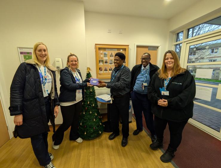 The Charity Team with Staff at Horton Haven Rehabilitation Service