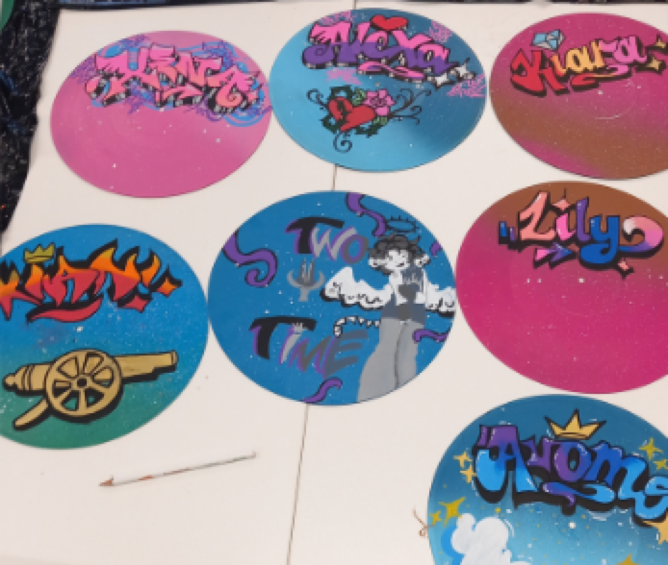 Vinyls At Harrow Camhs Graffiti Workshop 2